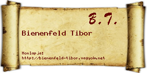 Bienenfeld Tibor névjegykártya