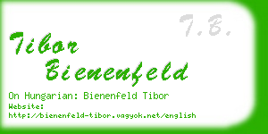 tibor bienenfeld business card